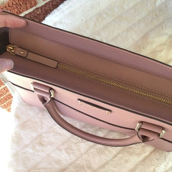 Kate spade mauve pink leather satchel - Picture 13 of 16